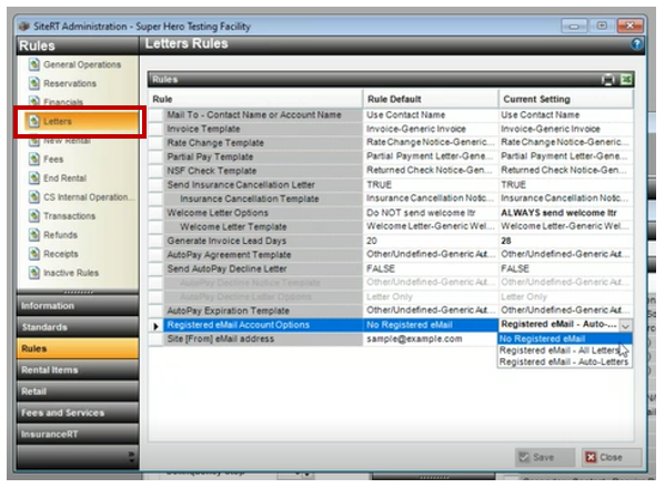 RMail® service for Yardi Centershift - Setup Guide – Help Center